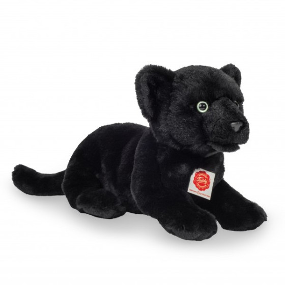 Hermann Teddy Black Panther Baby-Plüschtier, liegend - 30 cm