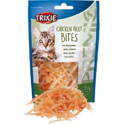 Sachet 50g de friandises saines Premio Bites Trixie au poulet 72% et saumon sans gluten et sans sucre ajouté pour chien