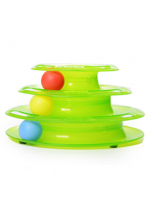 Circuit 3 étages pour chat vert