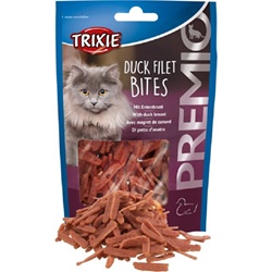 Sachet 50g de friandises Premio Filets Bites Trixie au véritable magret de canard sans gluten ni sucre ajouté pour chien