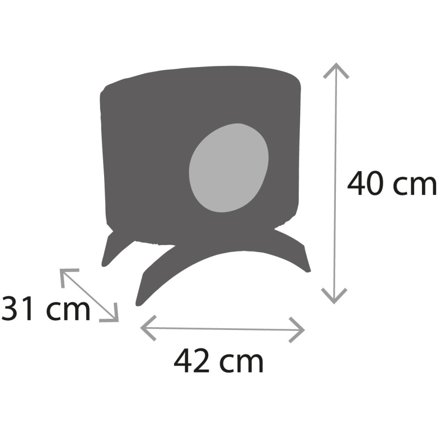 Refugio para gatos Zolux Montana de tela de rizo