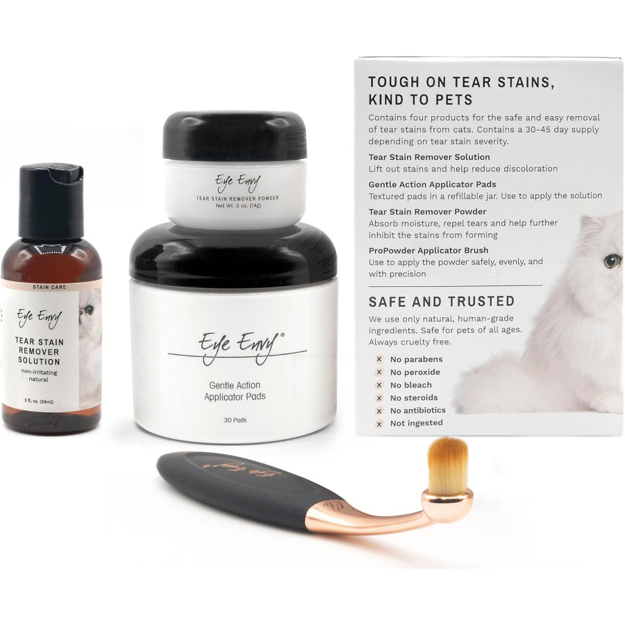 Eye Envy Kit für Katzen – Entfernt Tränenflecken auf natürliche Weise | Sichere und wirksame Lösung