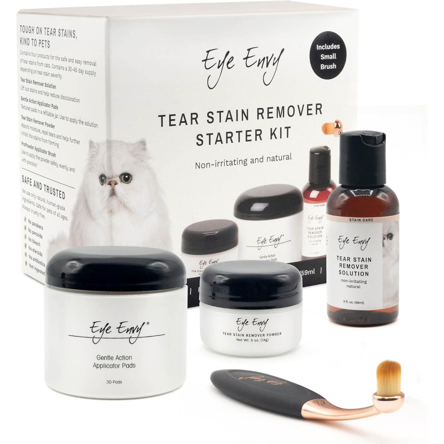 Kit Eye Envy chats – Éliminez naturellement les taches de larmes | Solution sûre et efficace