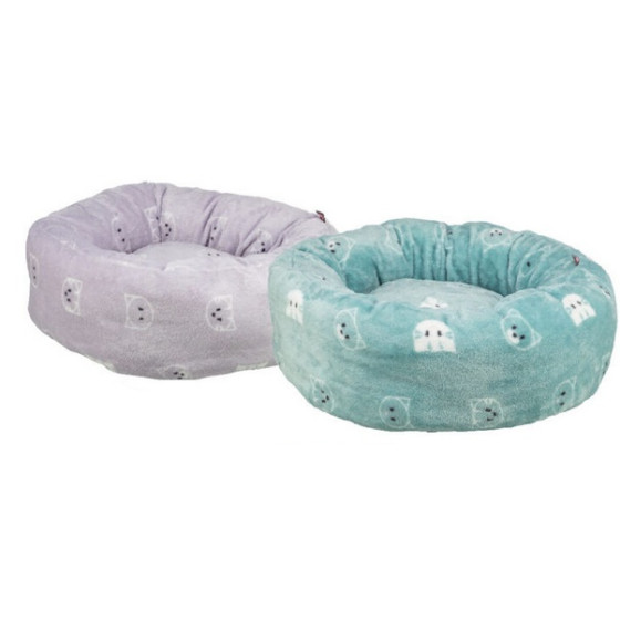 Coussin rond en peluche douce Ø 50 cm – Mimi Trixie -  antidérapant et déhoussable
