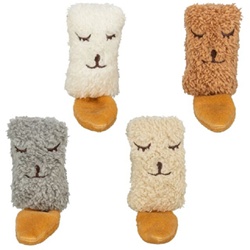 Peluche chat Trixie visage endormi catnip 17 cm