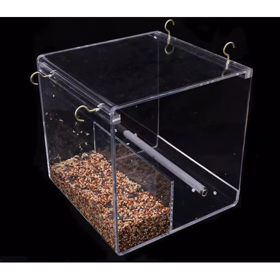 Comedero para pájaros a prueba de derrames – Canarios, periquitos, loros