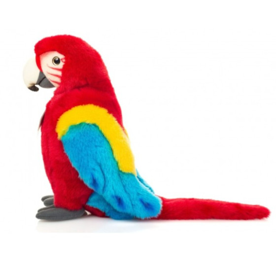 Peluche Perroquet Ara Rouge 27 cm – Teddy Hermann - Qualité Premium| PET BEAUTY STORE
