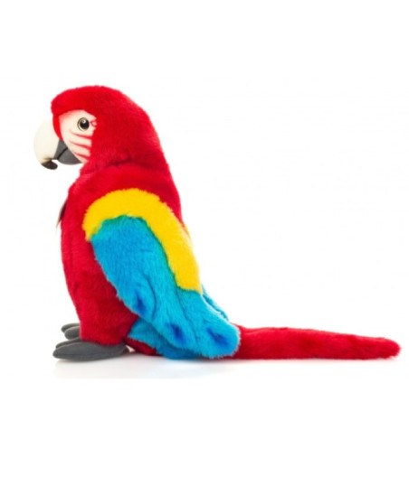 27cm Scarlet Macaw Parrot Plush Toy – Teddy Hermann - Premium Quality | PET BEAUTY STORE
