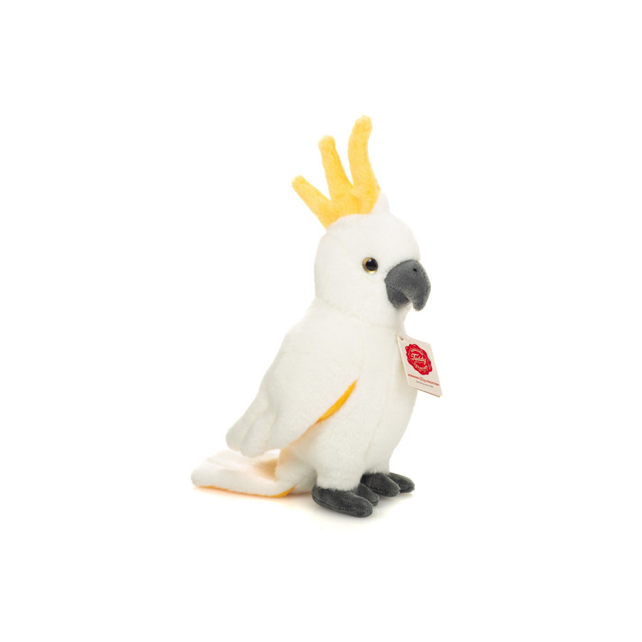 Peluche Cacatoès 23 cm – Teddy Hermann - Oiseau Exotique | Pet Beauty Store