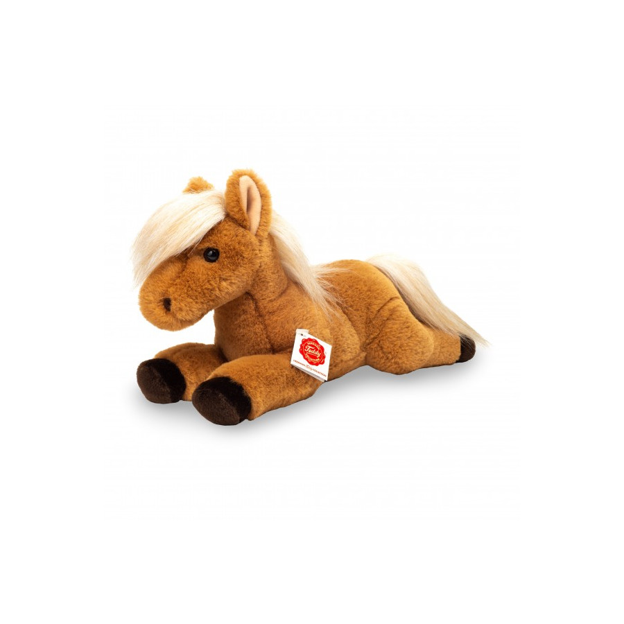 Peluche Cheval Couché 34 cm – Teddy Hermann | Douce & Réaliste