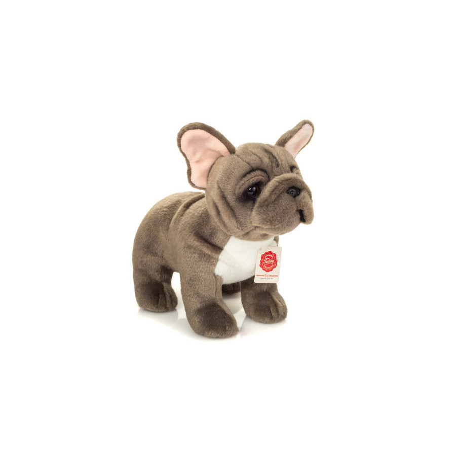 Peluche Bouledogue Français 30 cm – Teddy Hermann | Réaliste & Doux