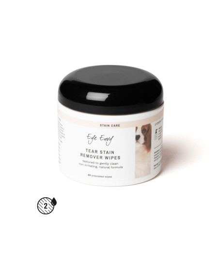 👉 Kit para eliminar manchas de lágrimas de perro – Eye Envy 3 pasos