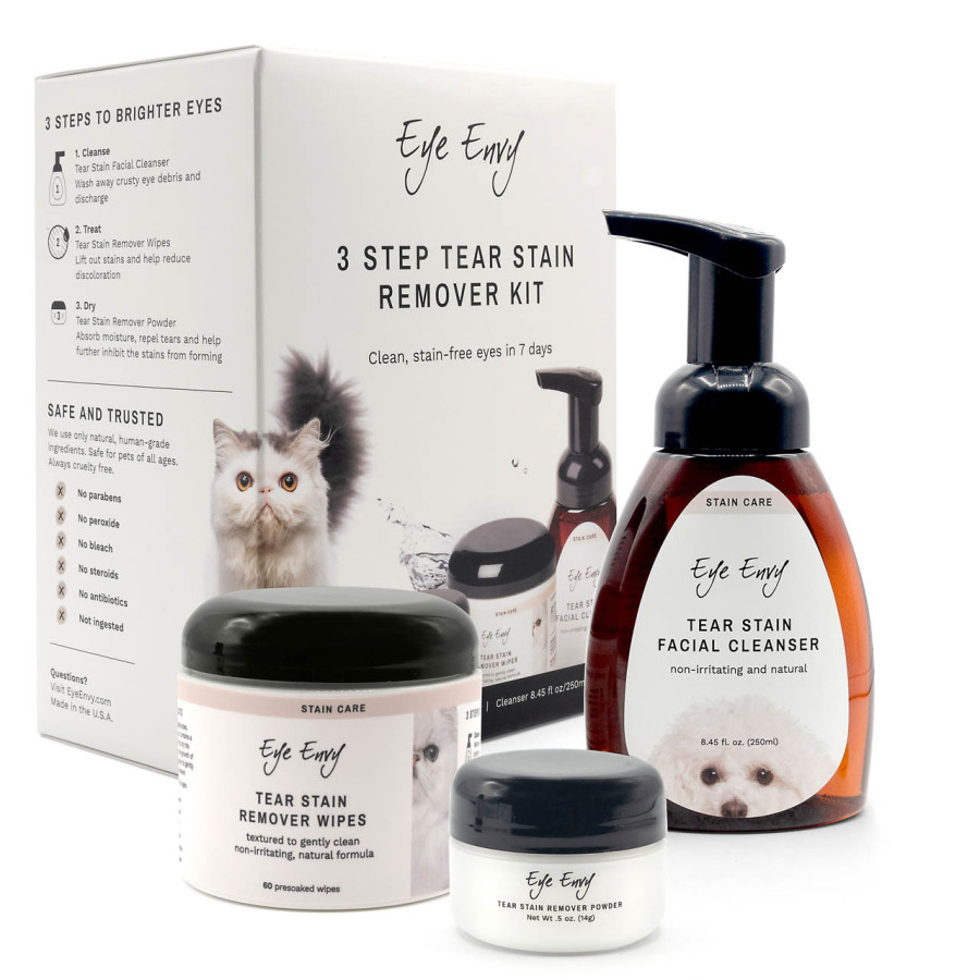 Eye Envy – Kit de détachage lacrymal en 3 étapes pour chats