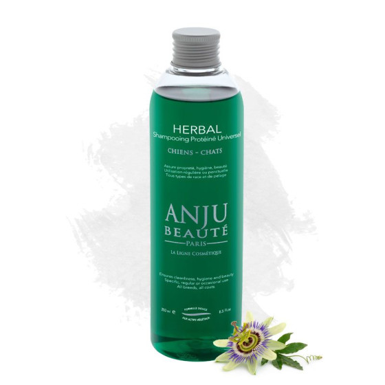 Shampooing Herbal doux entretien chiens et chats – Anju Beauté
