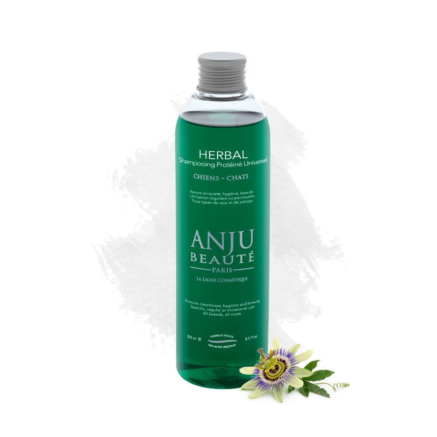 Shampoo delicato alle erbe per cani e gatti – Anju Beauty