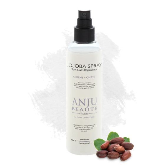 Lotion spray Jojoba nutri-réparatrice chiens et chats – Anju Beauté