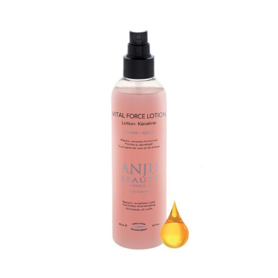 Lotion spray Vital Force démêlante à la kératine – Anju Beauté