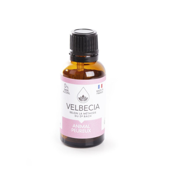 Fleurs de Bach Animal Peureux Velbecia Sans Alcool 30ml