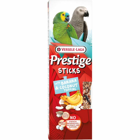 Versele Laga Sticks Banana Coconut Parrocchetti Pappagalli 140g