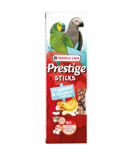 Versele Laga Prestige Sticks Banane-Kokosnuss Wellensittiche & Papageien 140 g