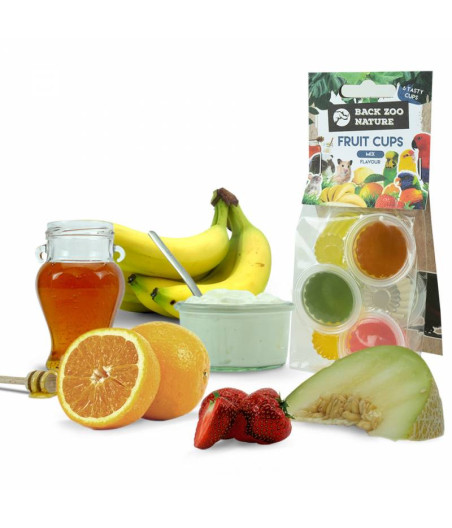 Back Zoo Nature Coupes de Fruits Oiseaux & Rongeurs 6 pièces