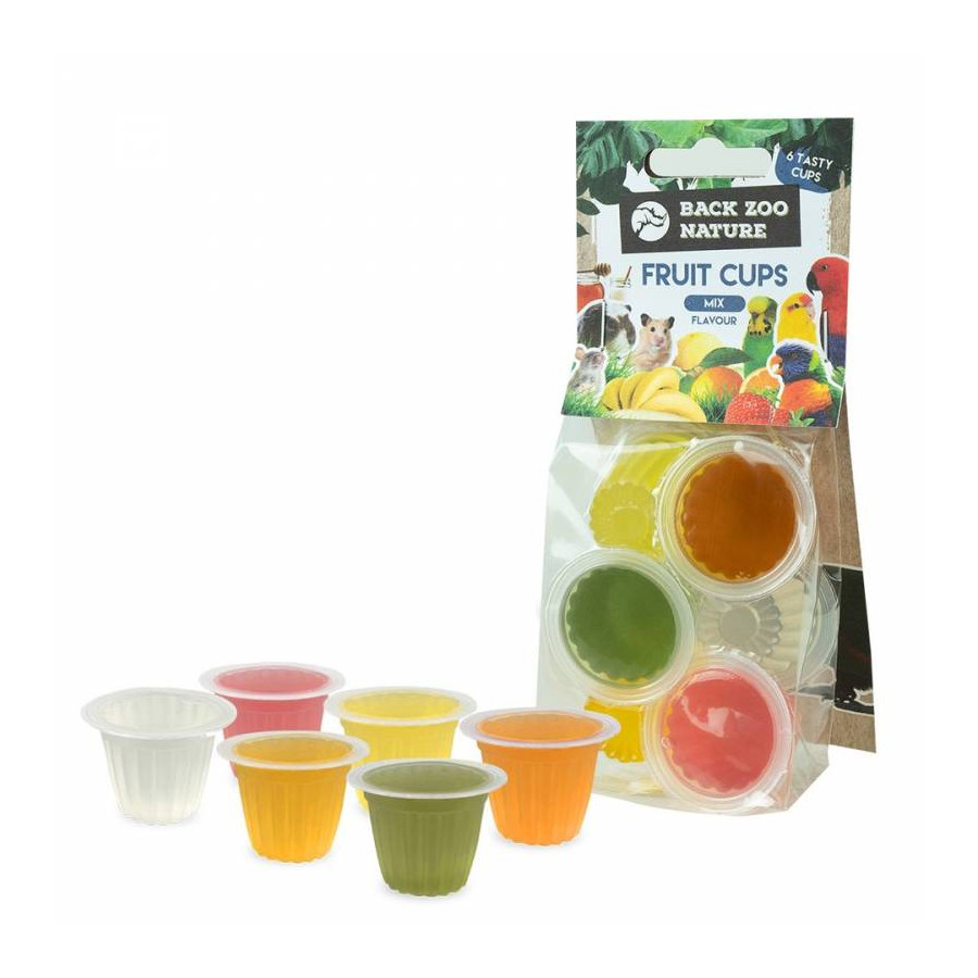 Back Zoo Nature 6 Coupes de Fruits Oiseaux Rongeurs