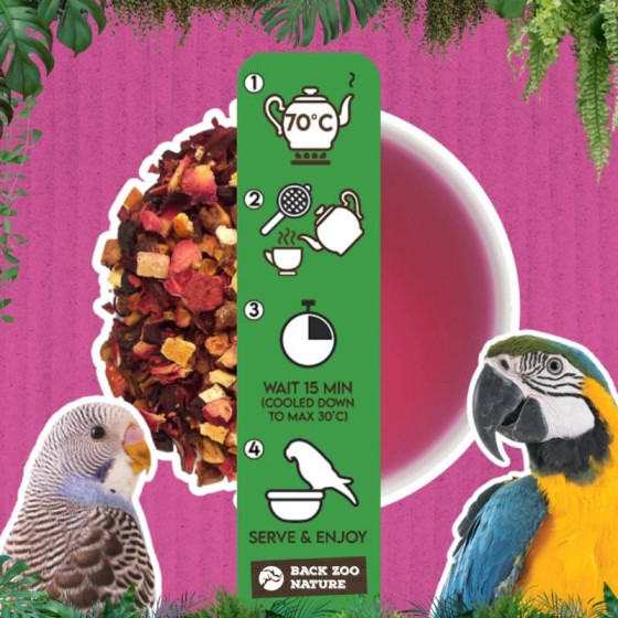 Papageienfrucht- und Beeren-Kräutertee von Zoo Nature, 65 g