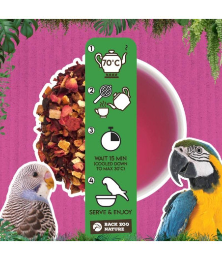 Tisana al frutto e ai frutti di bosco del pappagallo Back Zoo Nature 65g