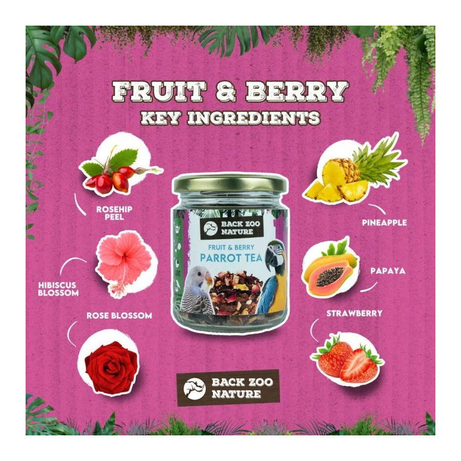 Parrot Fruit and Berry Herbal Tea Back Zoo Nature 65g