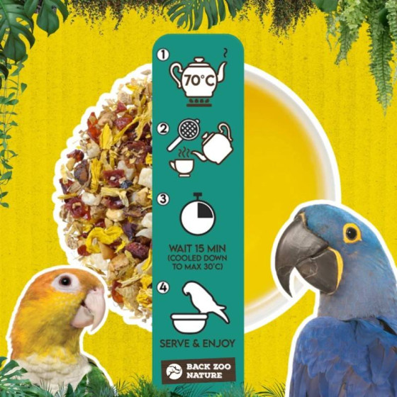 Infusión de frutas y flores de loro Back Zoo Nature 80 g