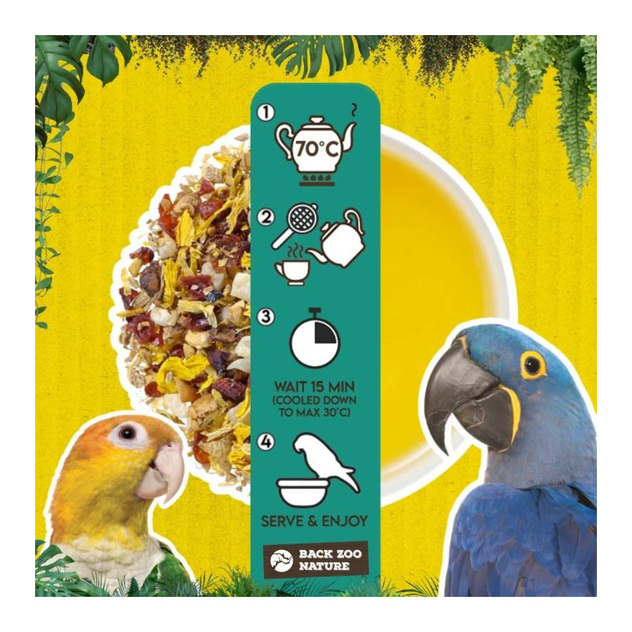 Infusión de frutas y flores de loro Back Zoo Nature 80 g
