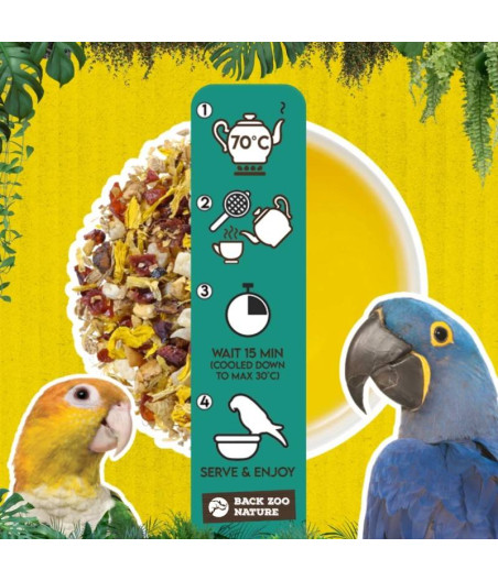 Infusión de frutas y flores de loro Back Zoo Nature 80 g