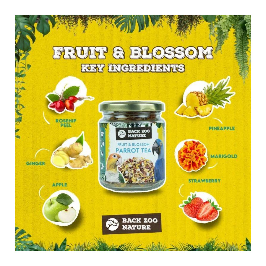 Parrot Fruit and Flower Herbal Tea Back Zoo Nature 80g