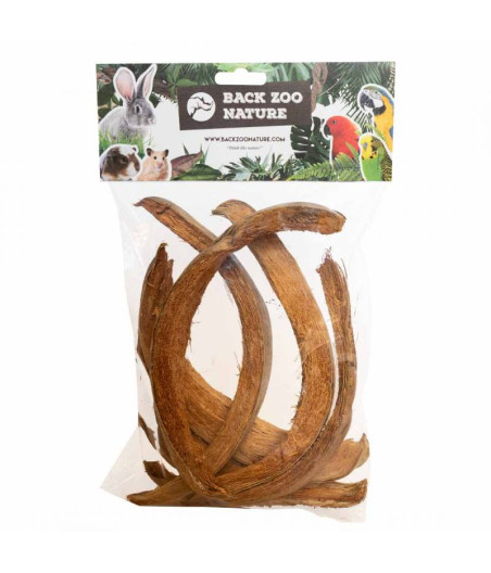 coque de noix de coco pour oiseaux et rongeurs