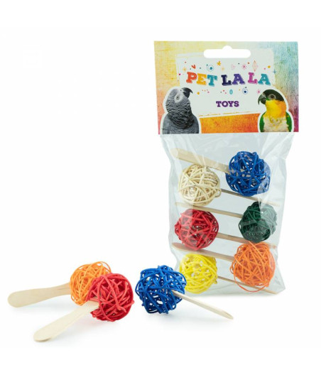 Petlala Eis am Stiel Lutscher Holzspielzeug Papageienpfote x6