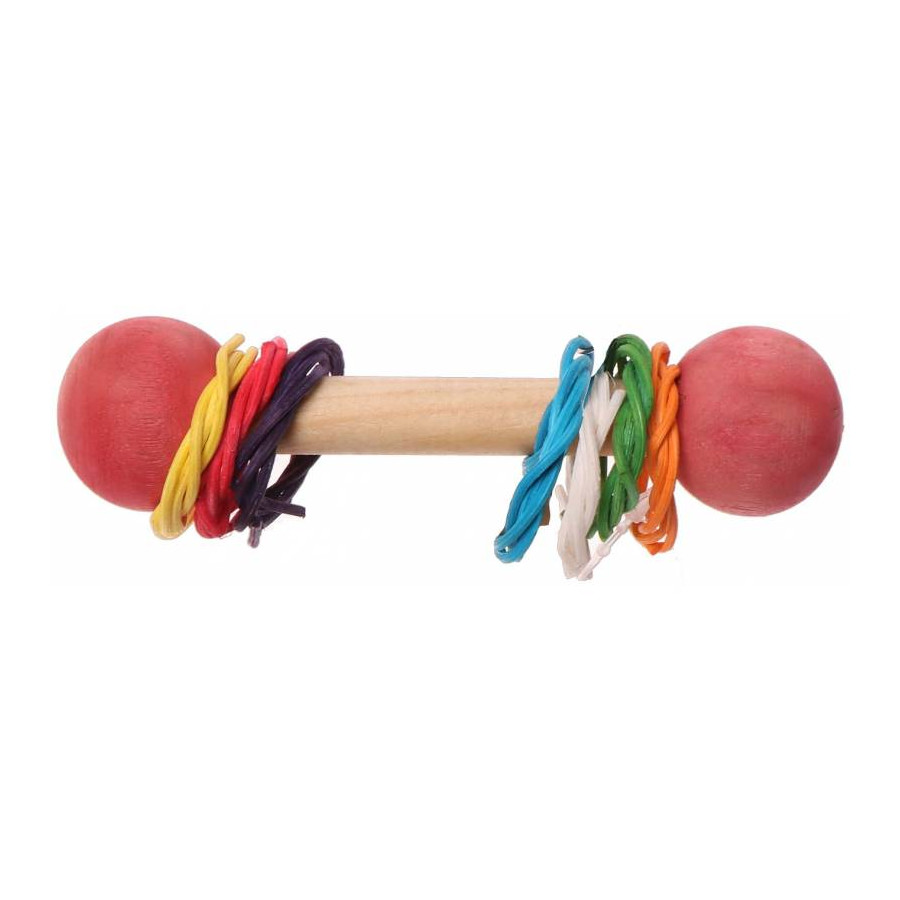 Giocattolo a zampa di pappagallo con anello intrecciato e retro Zoo 11 cm