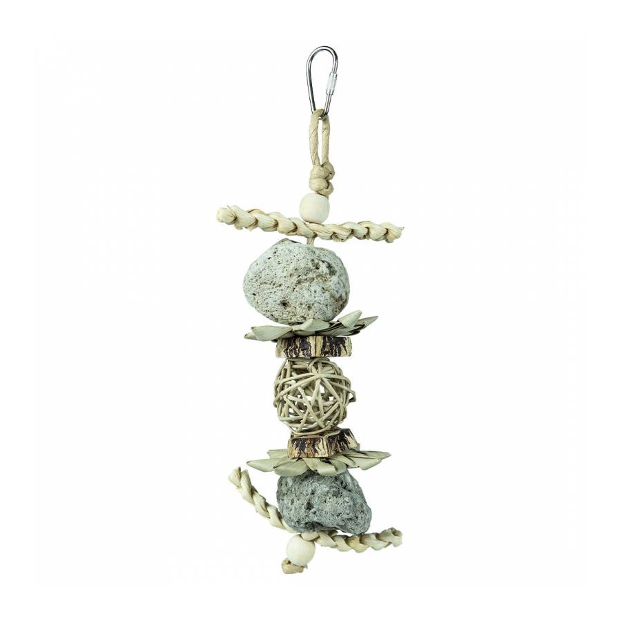 Hanging Parrot Lava Rock Toy Back Zoo