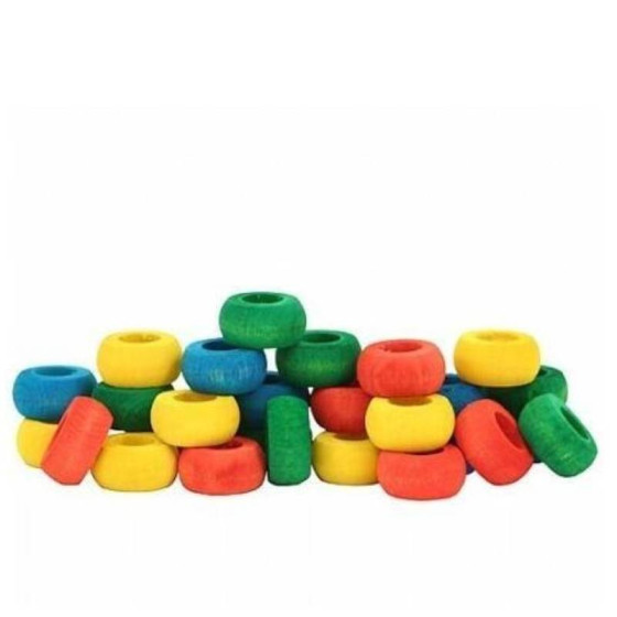 Zoo Max recharge Teacher Toy 28 anneaux bois perroquet