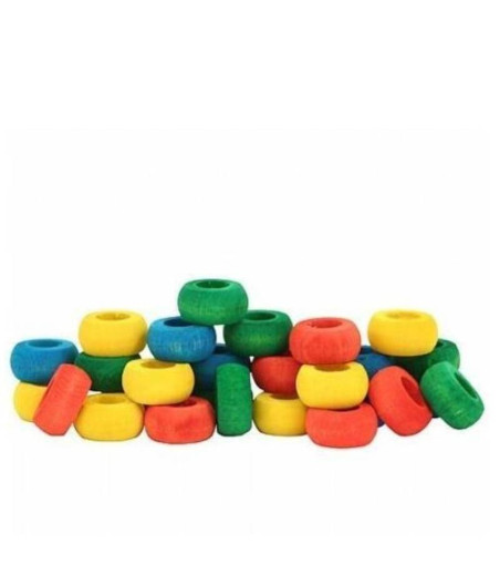 Teacher Toy Zoo-Max Refill Pack of 28 Wooden Rings