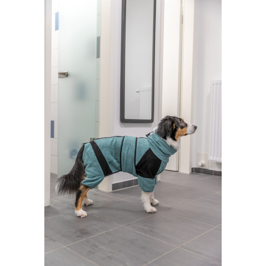 Trixie – Albornoz y mono de felpa para perros | 100 % algodón absorbente