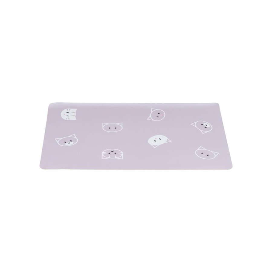 Set de table chat Mimi Trixie sauge 44x28 antidérapant