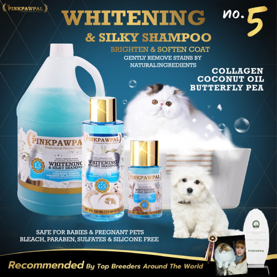 Shampoo sbiancante per cani e gatti Pinkpawpal