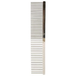 Peigne en acier Trixie 16 cm avec dents médium et larges pour aérer et démêler le pelage