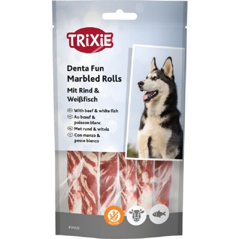 Trixie, Marmorierte Brötchen mit Rindfleisch und Weißfisch
