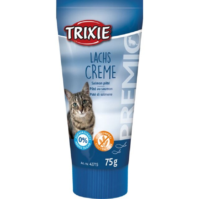 Pâtée au saumon Trixie 75g haute récompense idéale pour cacher et administrer facilement les médicaments aux chiens et chats