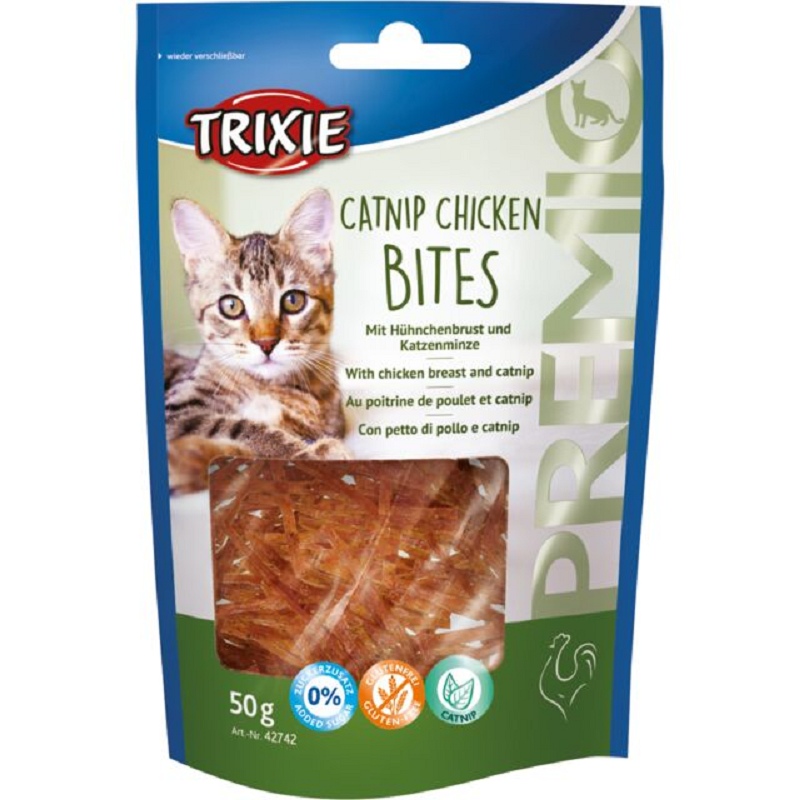 Trixie, Premio Bites con pechuga de pollo y hierba gatera