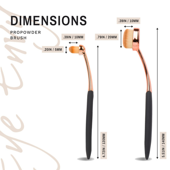 Brocha ProPowder Eye Envy | Aplicador de polvos para ojos