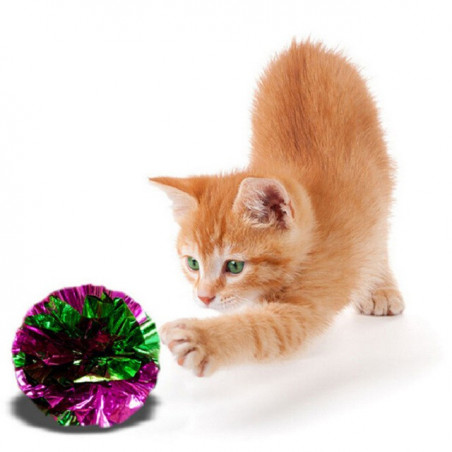 Set di 3 palline fruscianti scintillanti