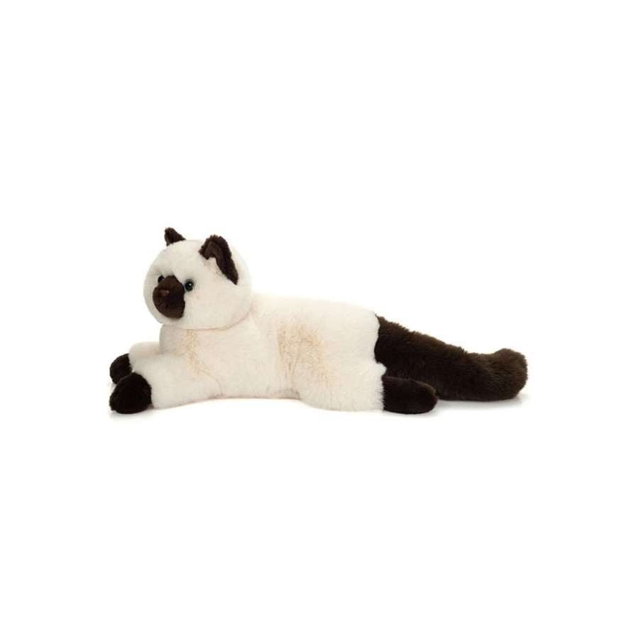 Peluche Teddy Hermann, gatto birmano sacro, 36 cm | Occhi azzurri