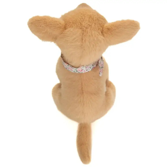 Peluche di chihuahua Teddy Hermann, 25 cm | Con fascia floreale